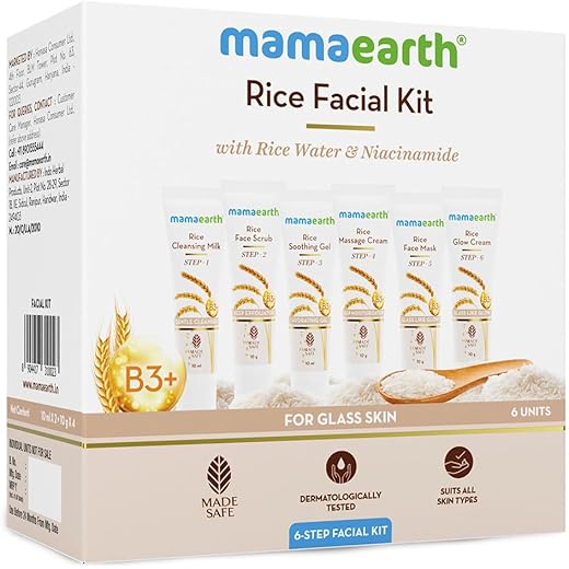 Mamaearth Rice Facial Kit 60g 60 g