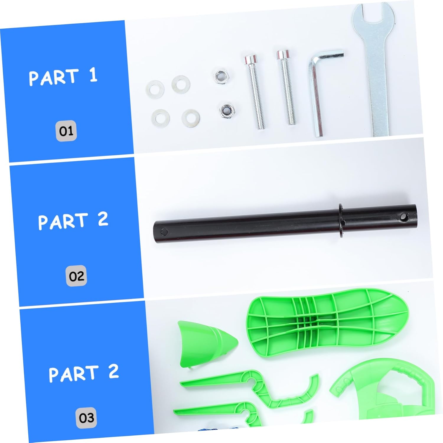 Snowboard Extra Thick Ski Board with Steering Wheel Brakes Ideal Snow Sled for Boys and Girls and Adults