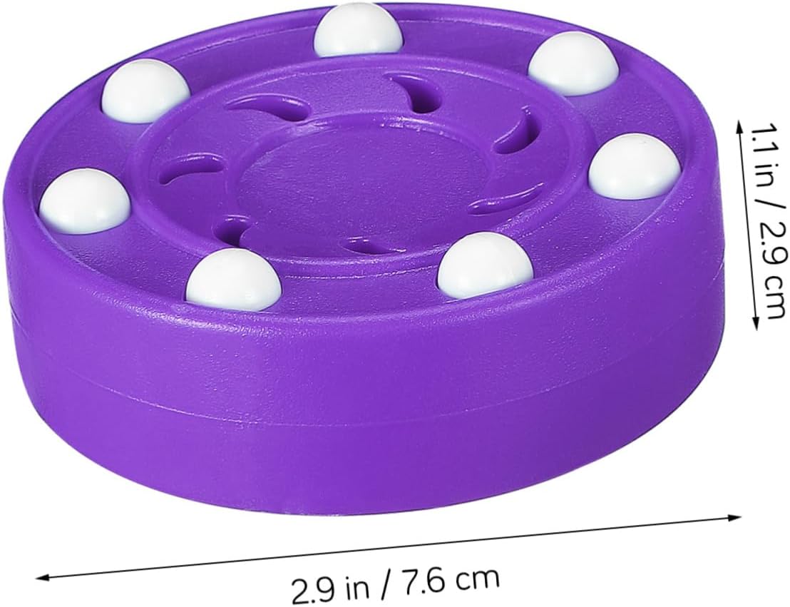 6pcs Hockey Pucks for Training Vibrant Colors for Enhanced Visibility Durable Rolling Pucks for Street Hockey Passing Stick Handling Practice