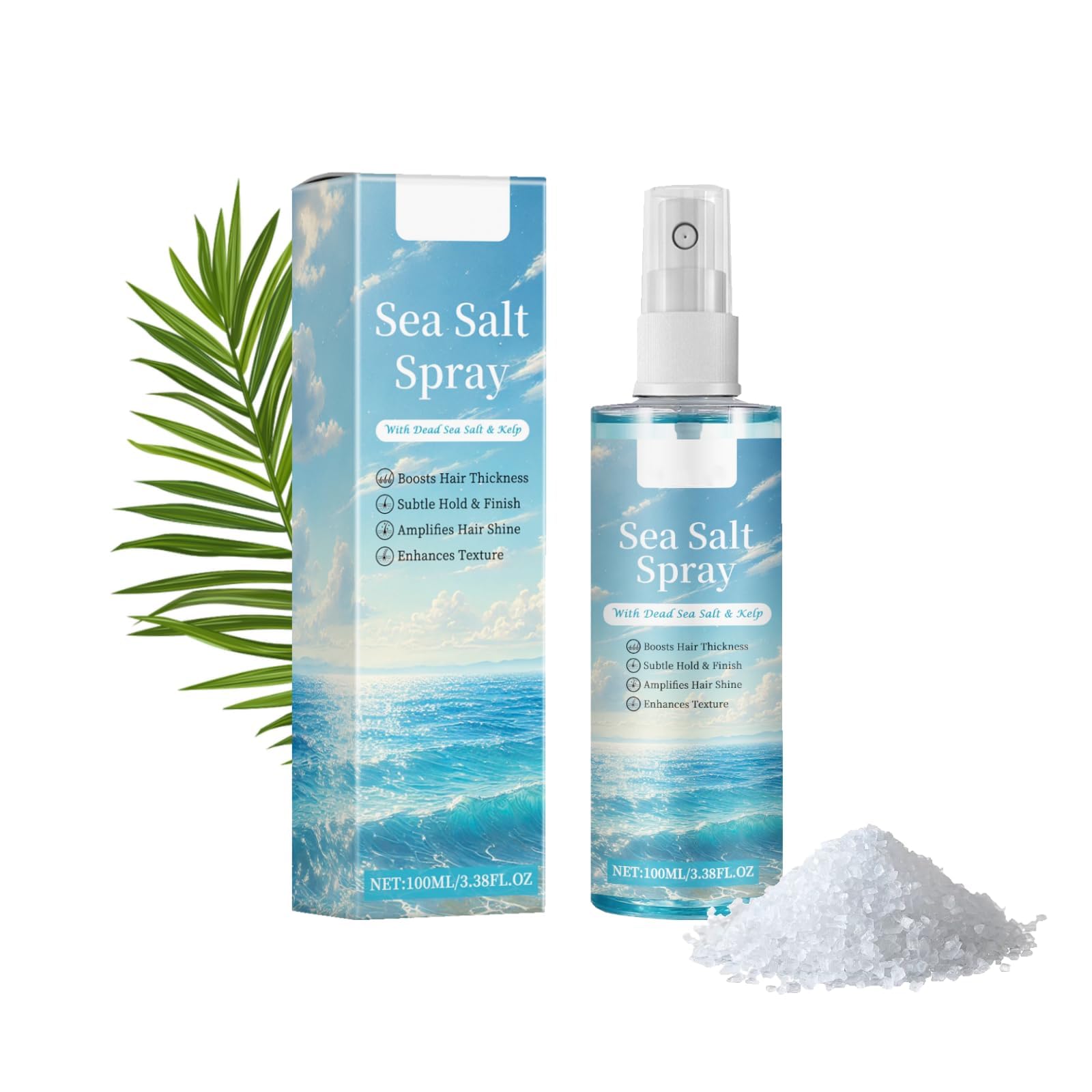 NALACAL Sea Salt Spray for Hair | Texturizing & Volume Enhancer for Men and Women | Natural Formula for All Hair Types