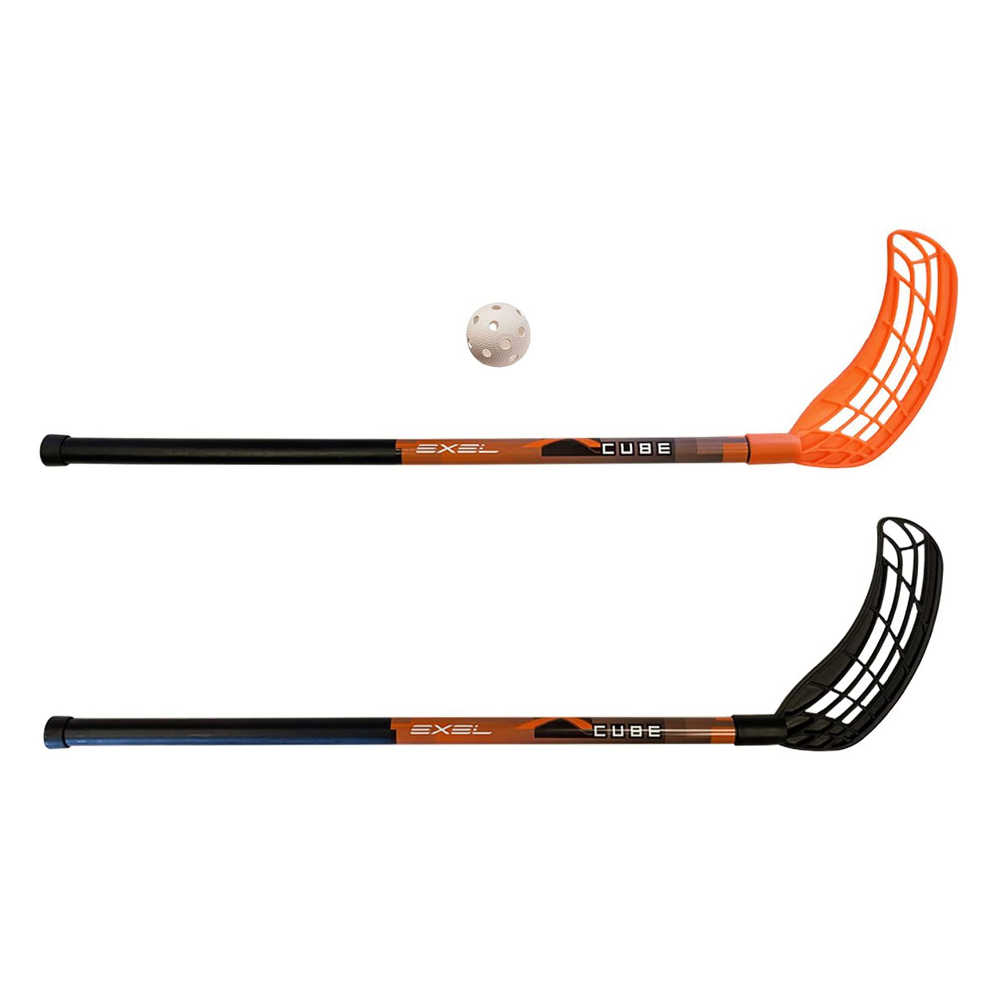 Exel Set racchette da floorball X CUBE bambini due racchette con palla