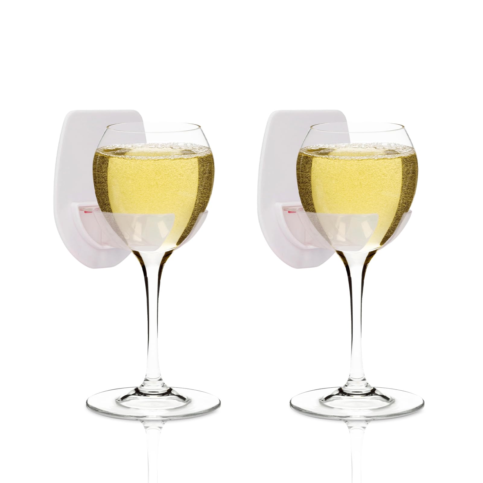 2pcs Bathtub Wine Glass Holder Bath Wine Holder Drink Cup Holder Bath Tub Drink Cans Caddy Organizer Shower
