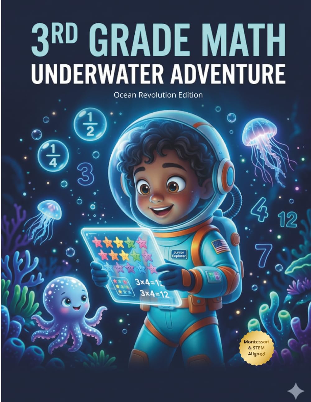 GRADE 3 MATH MASTERY: A Deep Sea Math Adventure for Kids Ages 8-9
