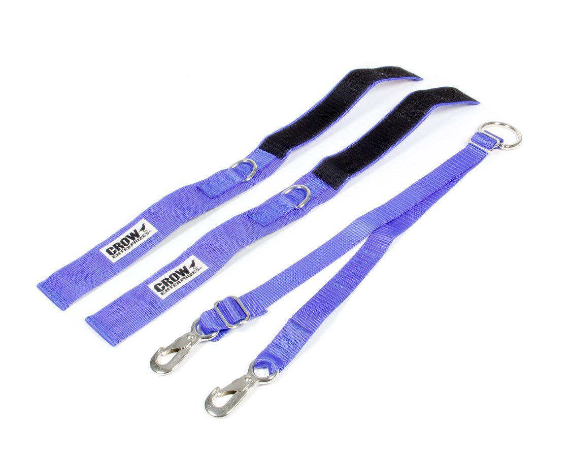 Crow Enterprises Adult 2 Inch Blue Safety Arm Restraints Clips Into