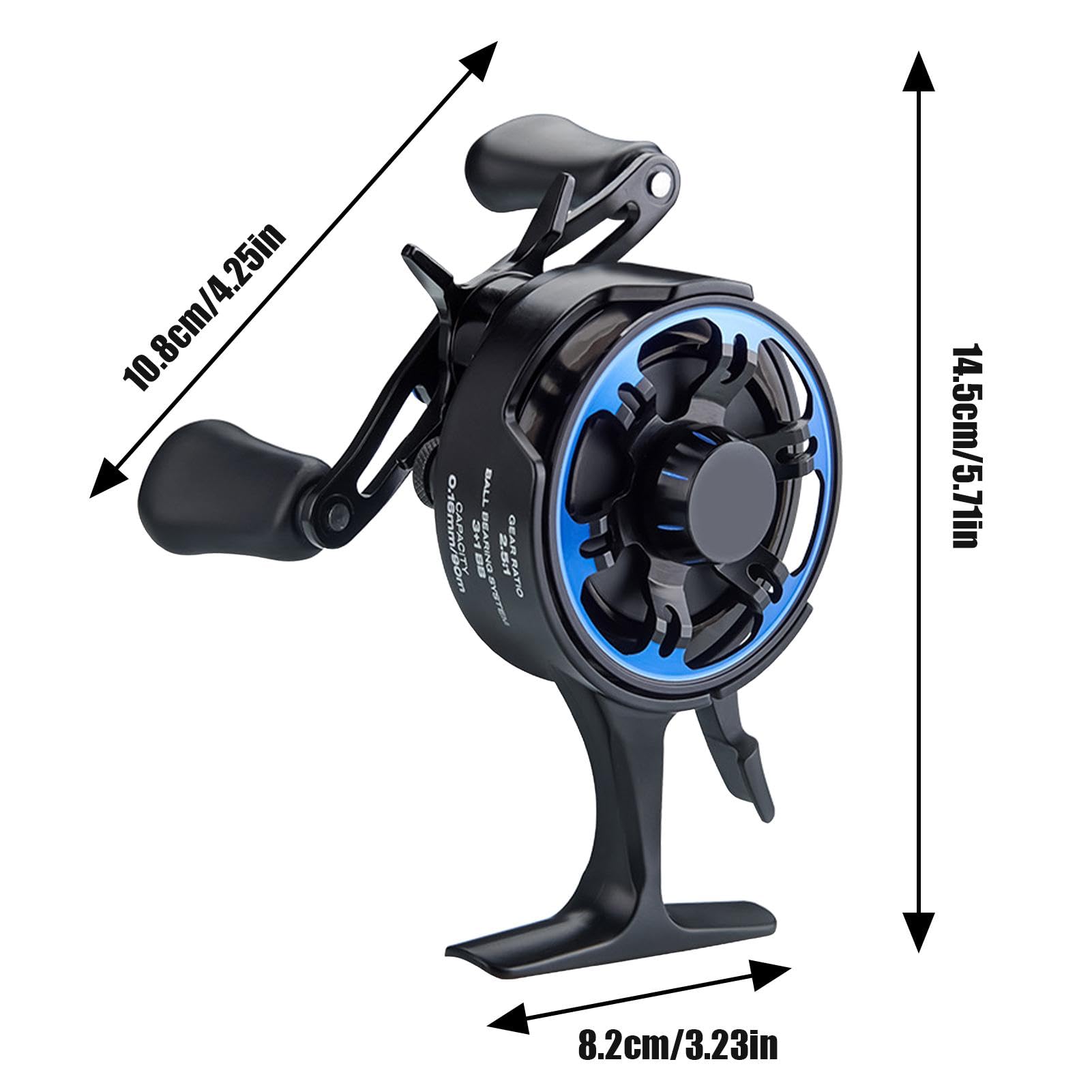 baitcaster reel for ice fishing NEW CL25 Baitcast (Red) Aluminum Ming Yang Crappies W  1 gear ratio Cheers.US Portable Fishing Baitcasting Reel