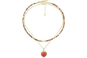 Red Jasper Bead Necklace, Empowering Crystal Jewelry for Women