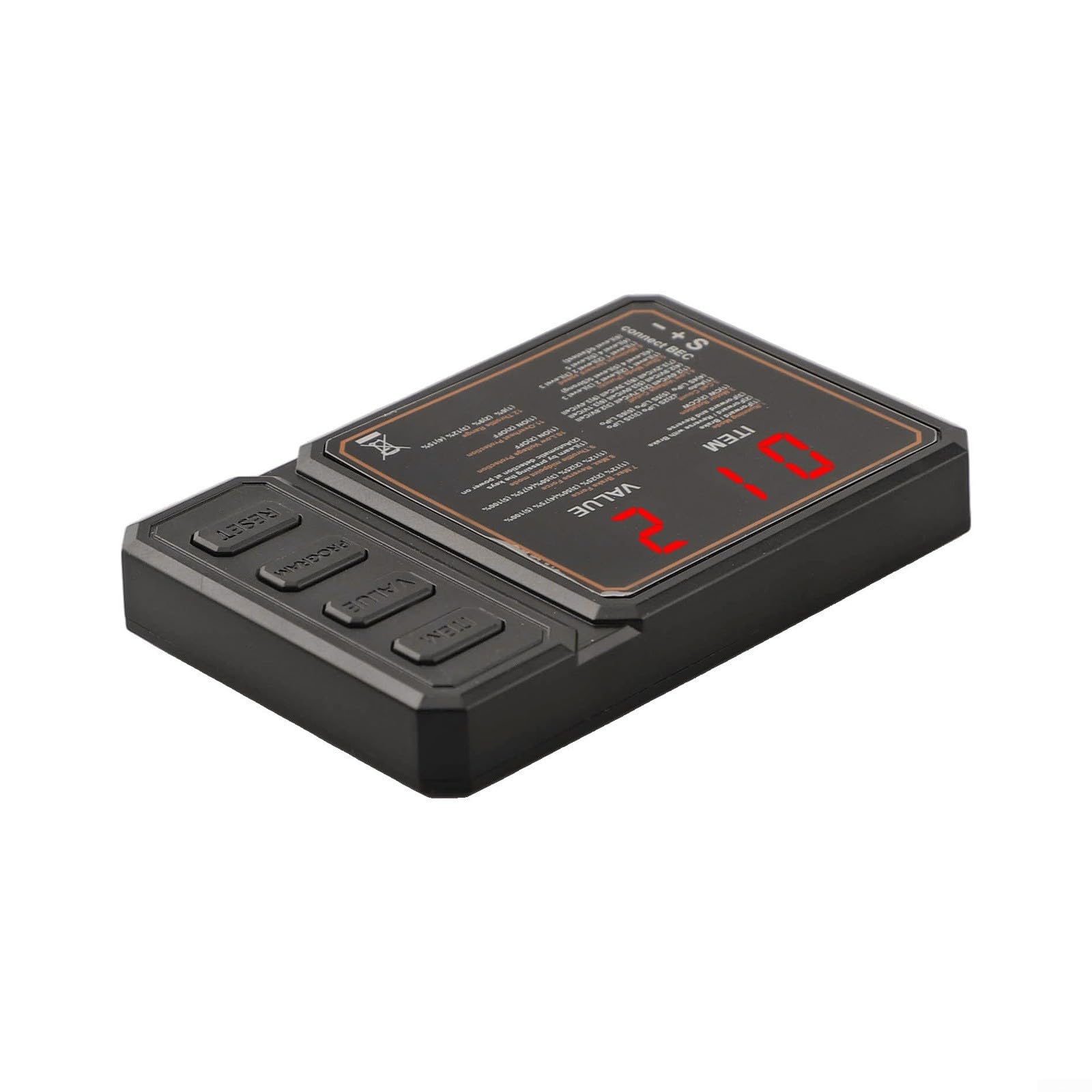 ESC Scheda di Programmazione per 10 RC Auto Brushless ESC 45A 60A, Programmatore Digitale con Display a LED, Freno Regolabile per, Compatibile con