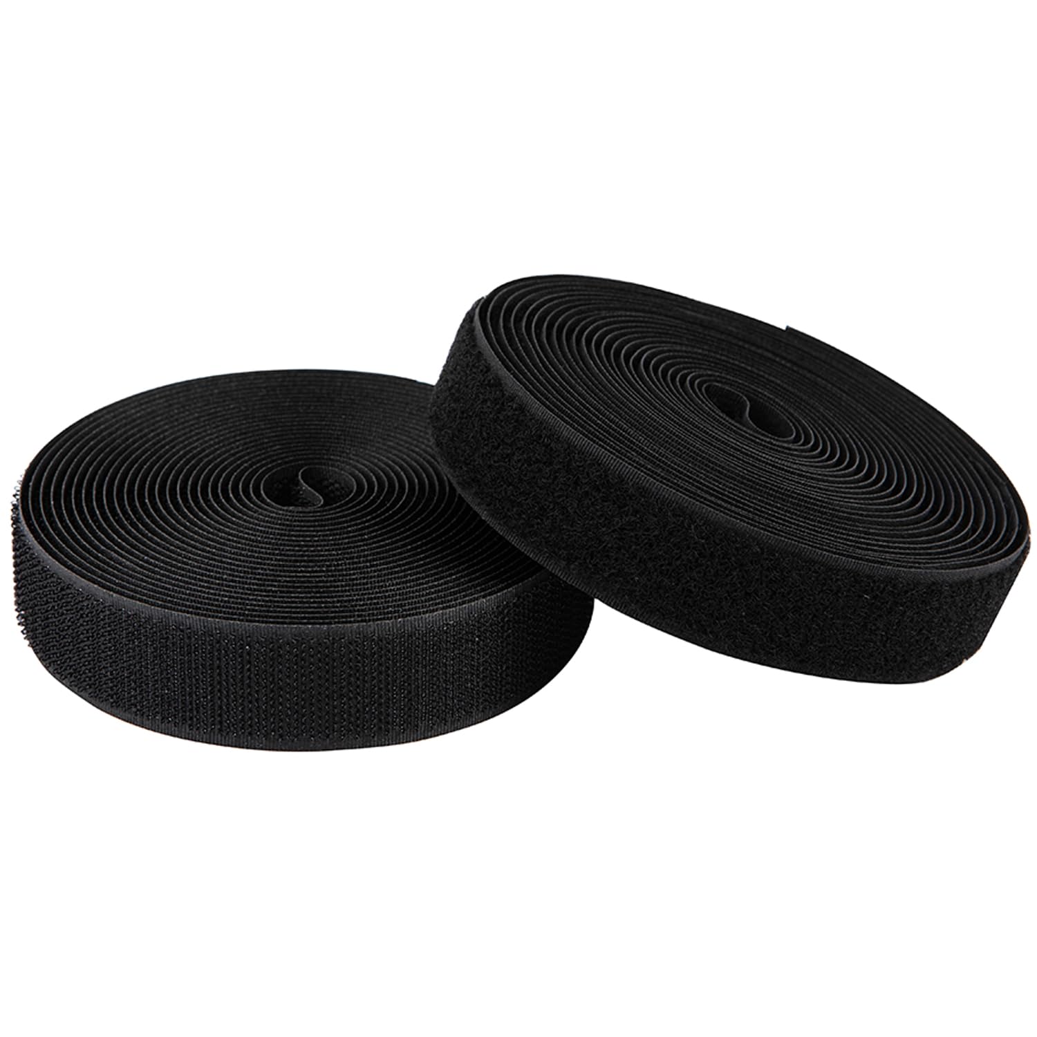 MYUREN 1 Inch Sew on Hook and Loop Strips | Easy to Sew | Excellent Grip | Non-Adhesive Back Nylon Fabric Fastener Strips for Clothing Sewing Crafts