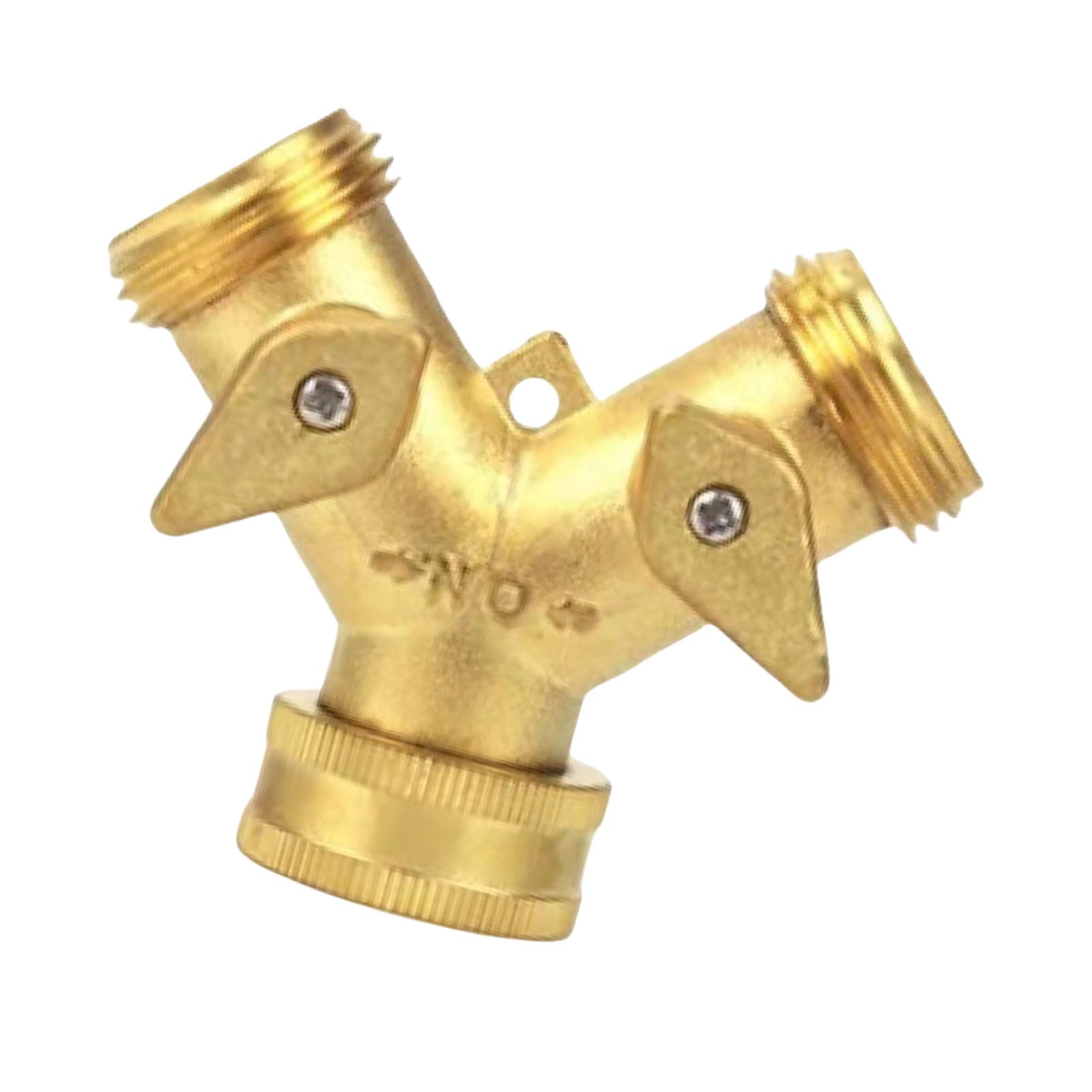Tsophreniq Multicolor 2 Way Y Hose Splitter Leakproof Brass Two Way Garden Hose Connector Multiple Tasking Brass Y Splitter For Garden
