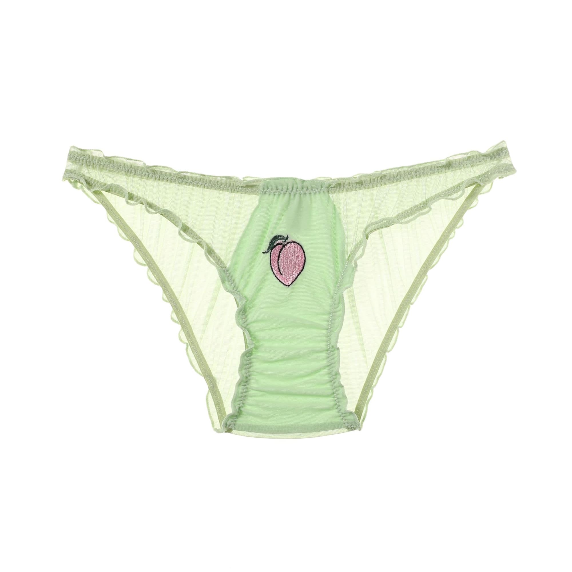 JOINFUNWomen's Sexy Cartoon Underwear Funny Letter Print Panties Naughty Thong Briefs