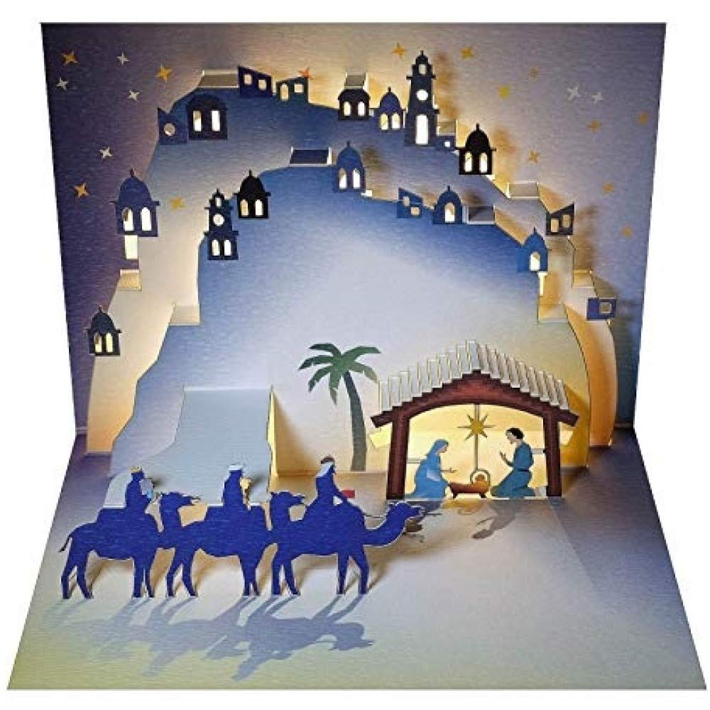 Forever Handmade Cards Pop Ups POP109 - Christmas Nativity - Laser Pop Up Card
