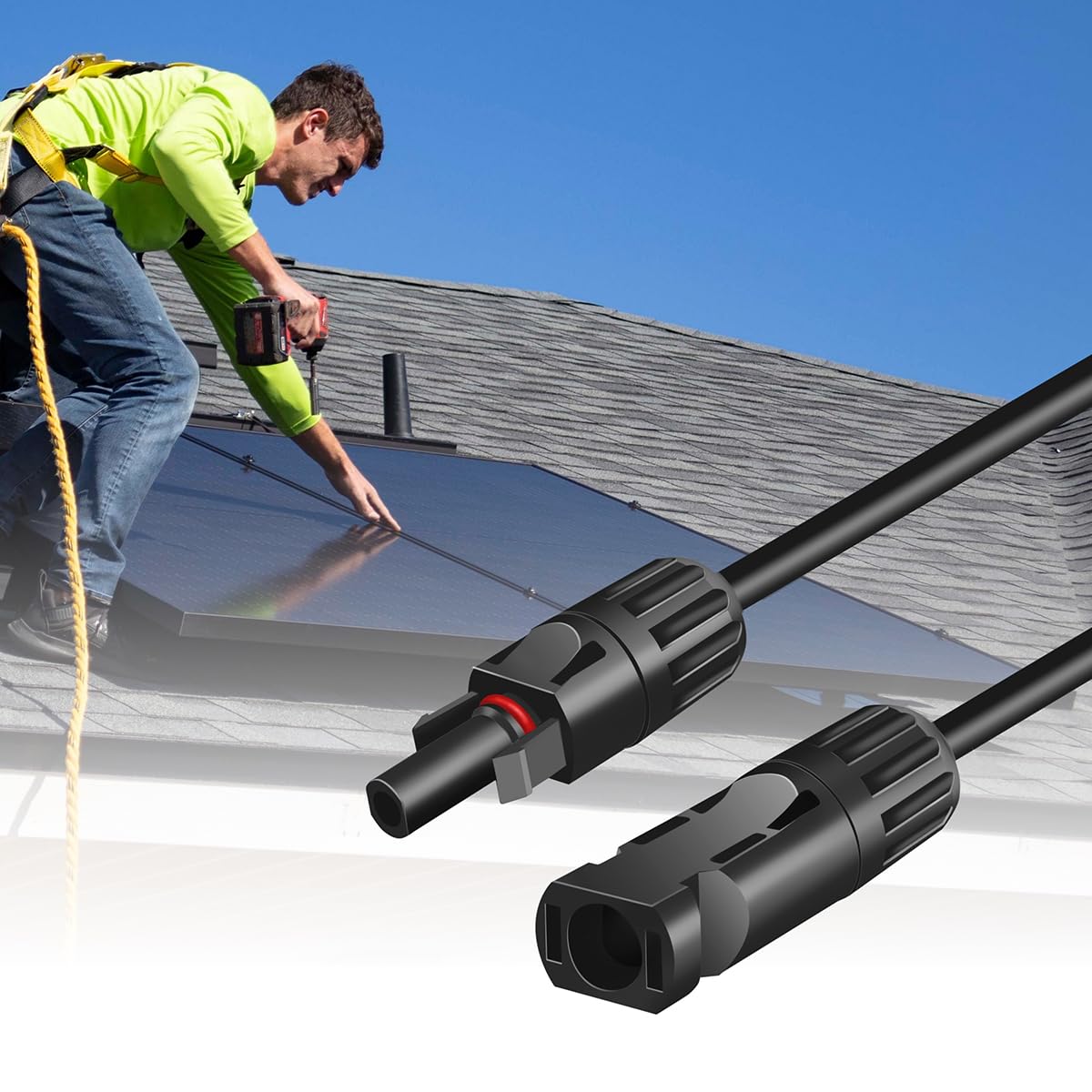 LogiLink PHC0104 - solarny zestaw przedłużaczy MC4/M do MC4/F, 6 mm², CU, 7,5 m