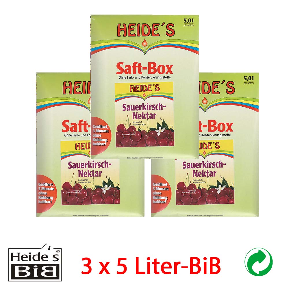 Sauerkirsch-Nektar 3er-Pack, 3 x 5 Liter