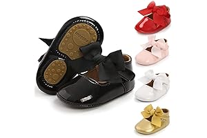 Infant Baby Girl Soft Sole Bowknot Princess Wedding Dress Mary Jane Flats