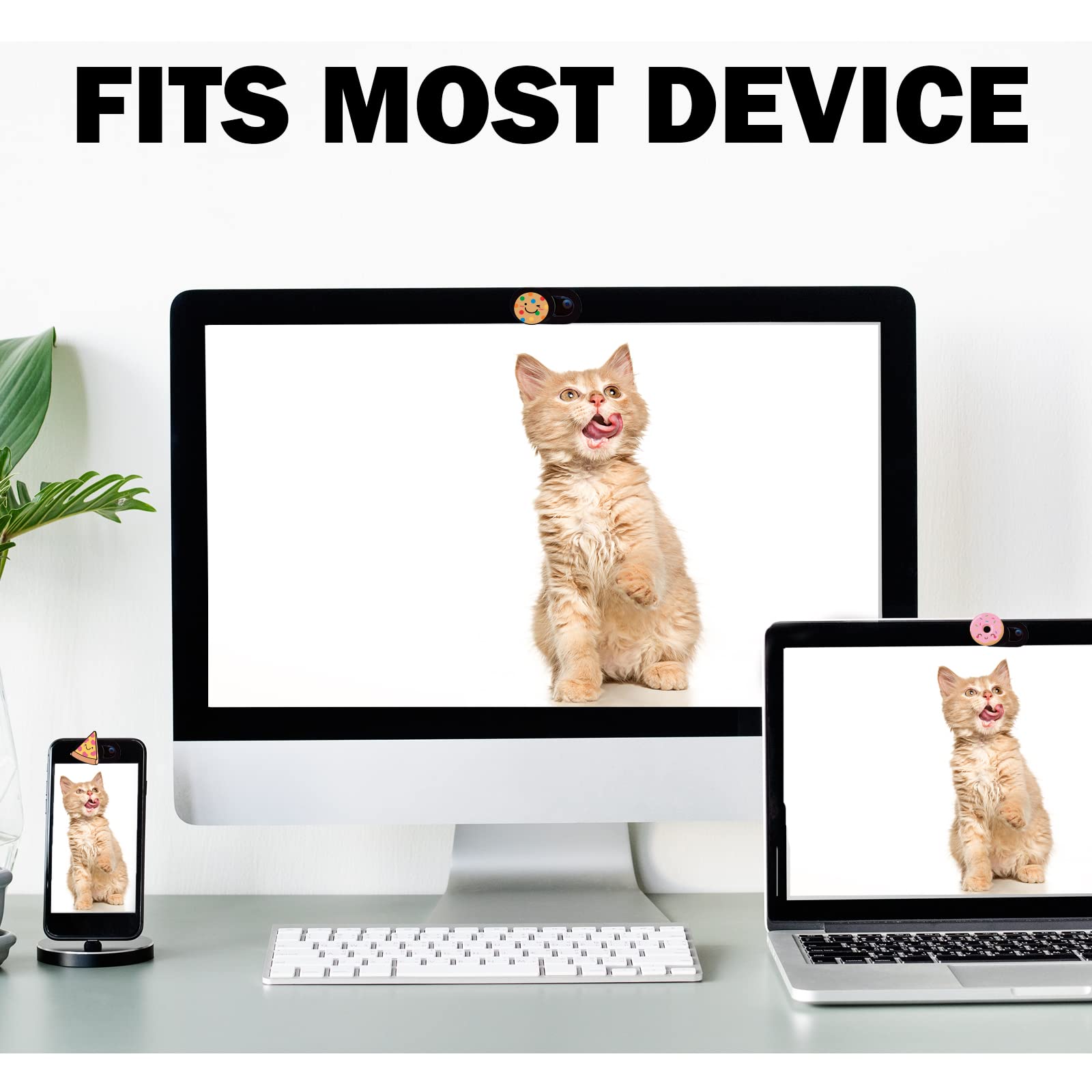 Funda para cámara de laptop, cubierta deslizante para cámara web para privacidad, se adapta a mini PC, PC, superficie, tableta, computadora de escritorio, teléfono inteligente, paquete de 3