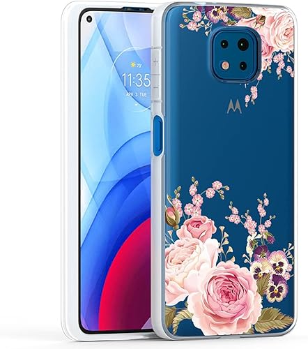 Miniatura 5 de Yerebel Funda para Moto G Power 2021 (no compatible con la versión 2020), funda para Motorola G Power, funda transparente y flexible de silicona de