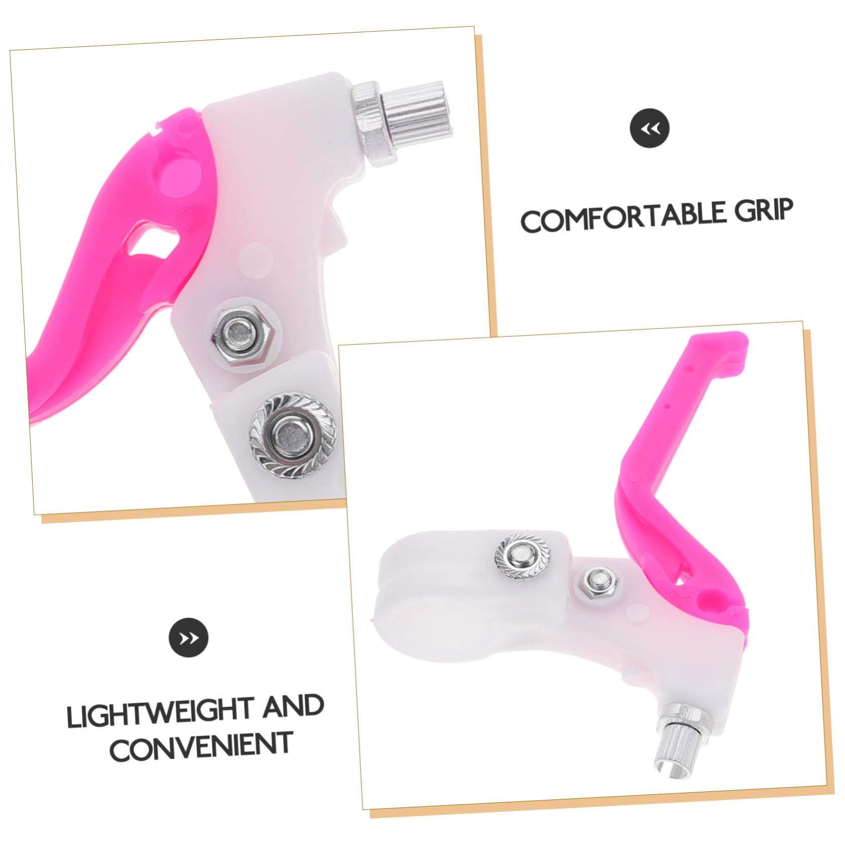 Toyvian Leve Freno Bici per Maniglia in Plastica Colorata e Rosa Compatibile con Bici Ragazzo Sicurezza e Sostituzione Accessori Adatta per Età Anni