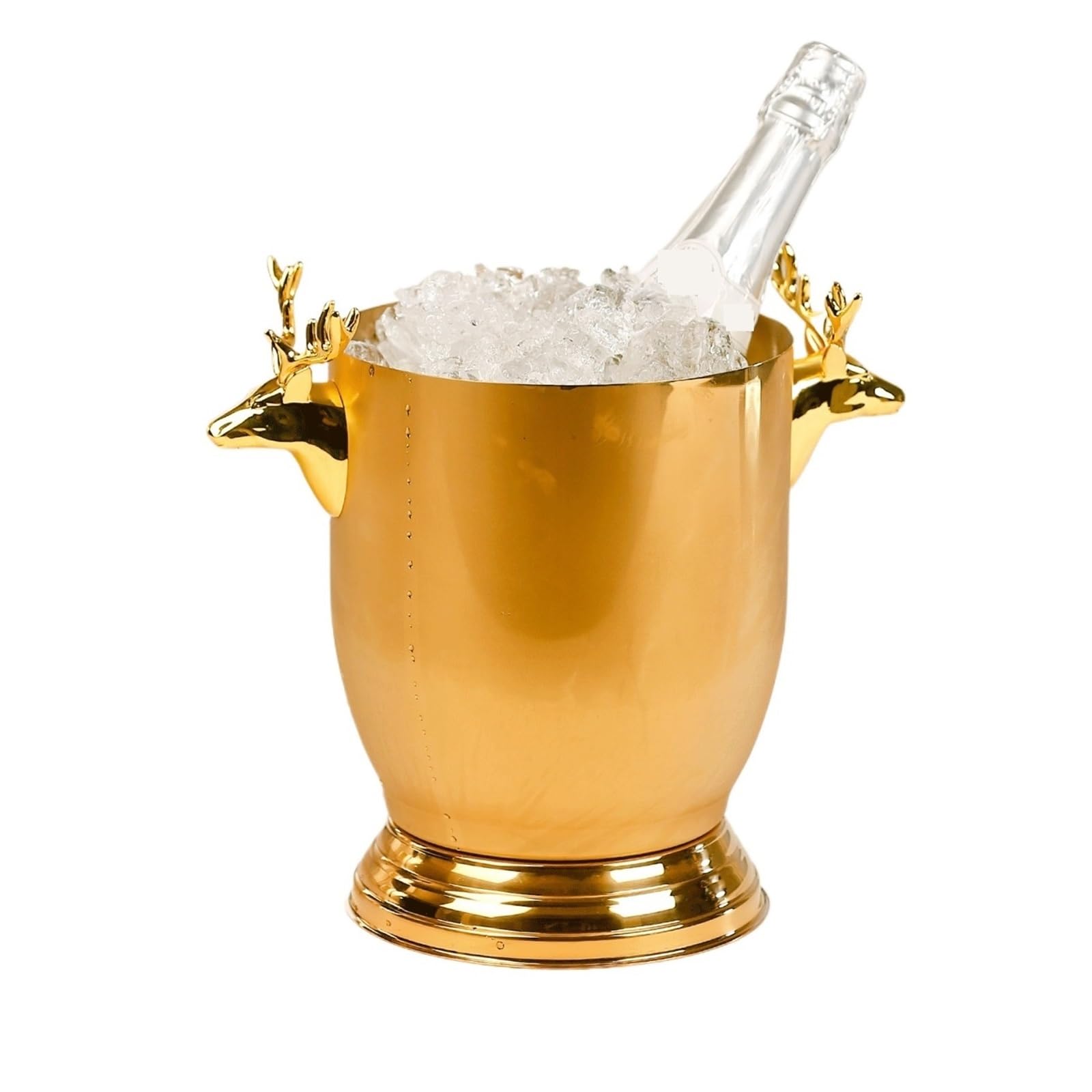 Secchiello per Il Ghiaccio Secchiello for Il Ghiaccio Grande in Acciaio Inossidabile for Feste a casa(Gold)
