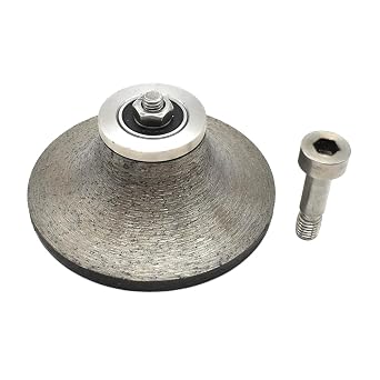 Specialty Diamond B30BIT Metal Bond 1-1/4 Inch Stone Router Demi Bullnose Diamond Router Bit for Shaping Grinding Granite Tools