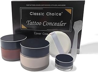 Tattoo Cover Up,Waterproof Invisible Concealer Body Leg Bruise Stretch S...