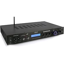 Pyle Bluetooth Home Theater Amplifier - 200 Watts into 5 Channels with Subwoofer Out, Wireless Streaming, USB/SD with MP3 player, RCA Input, FM Radio, LCD Display - PDA7BU