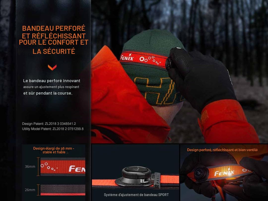Fenix HL32R-T Lampe frontale rechargeable