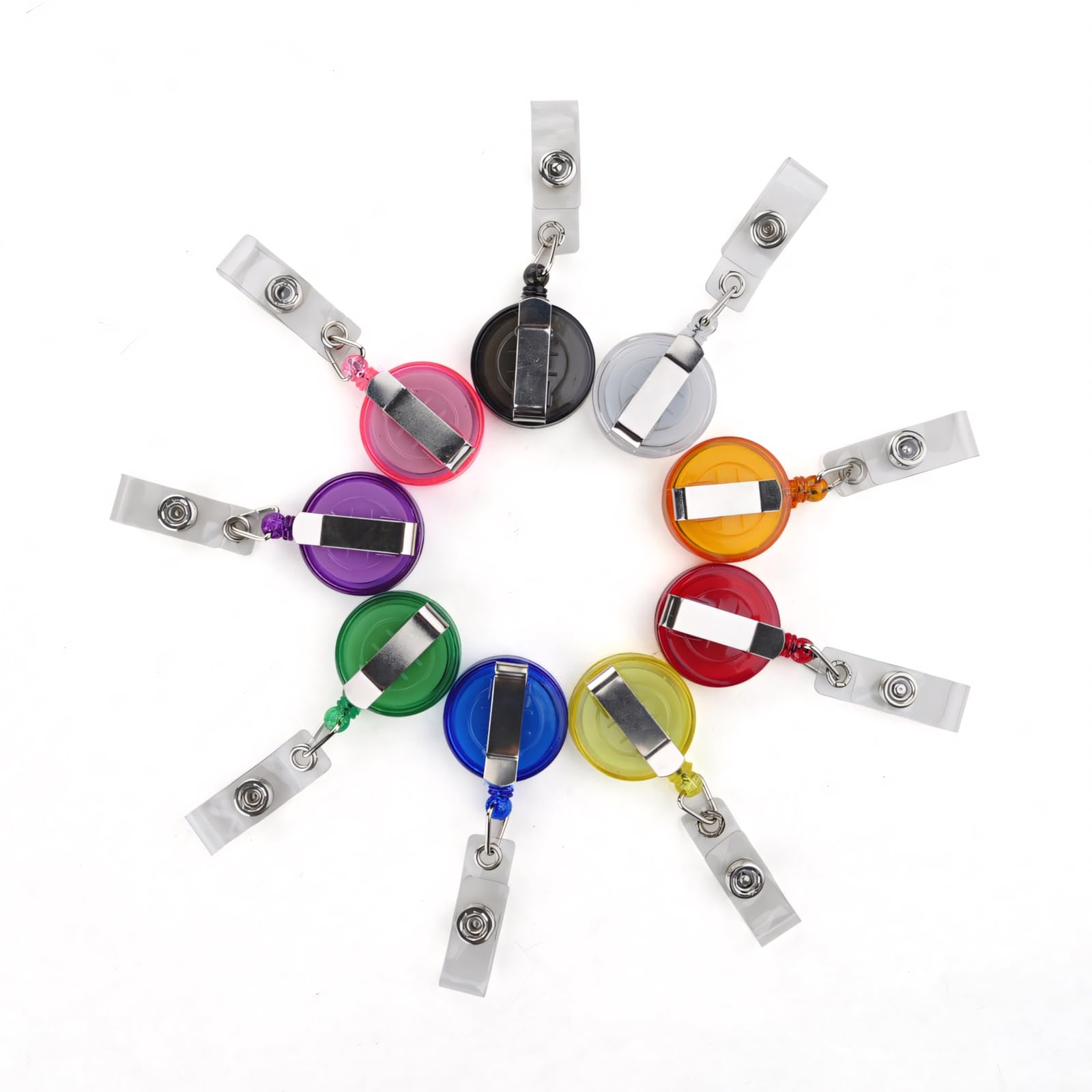 Muka Sourcingmap Lot de 100 porte-badges translucides Noir