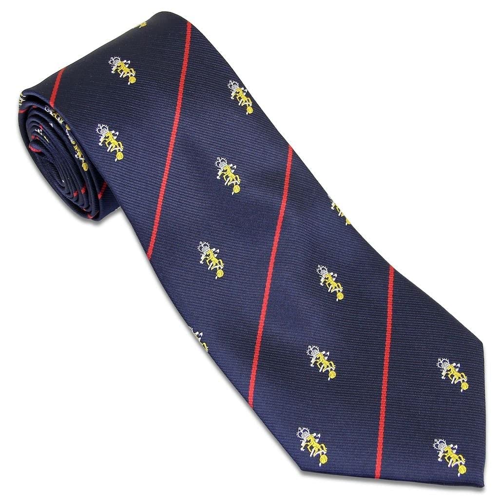 The Regimental Shop Men's Blue/Red Reme Crest Polyester Regital Tie