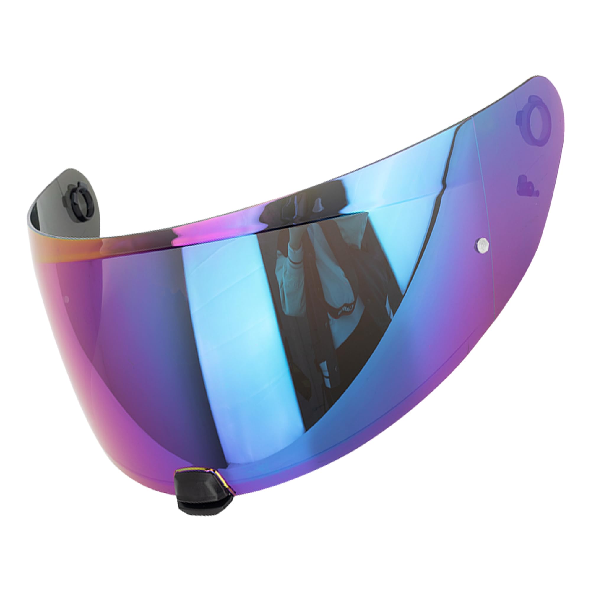 The Helmet Shop HJ-31 Revo Blue Motorcycle Helmet Visor Fits HJC i10 & i70 - Pinlock-Ready Replacement Shield | Optically Correct, UV Protected