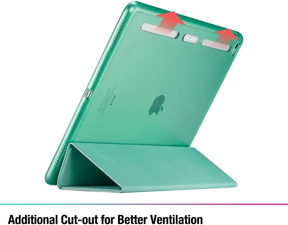 iPad Pro 12.9 inch Case, ESR Soft TPU Bumper Edge Slim Fit Smart Case Cover with Auto Sleep/Wake for Apple iPad Pro/ iPad 7th Generation 12.9 inches (2015 Edition)_Light Green
