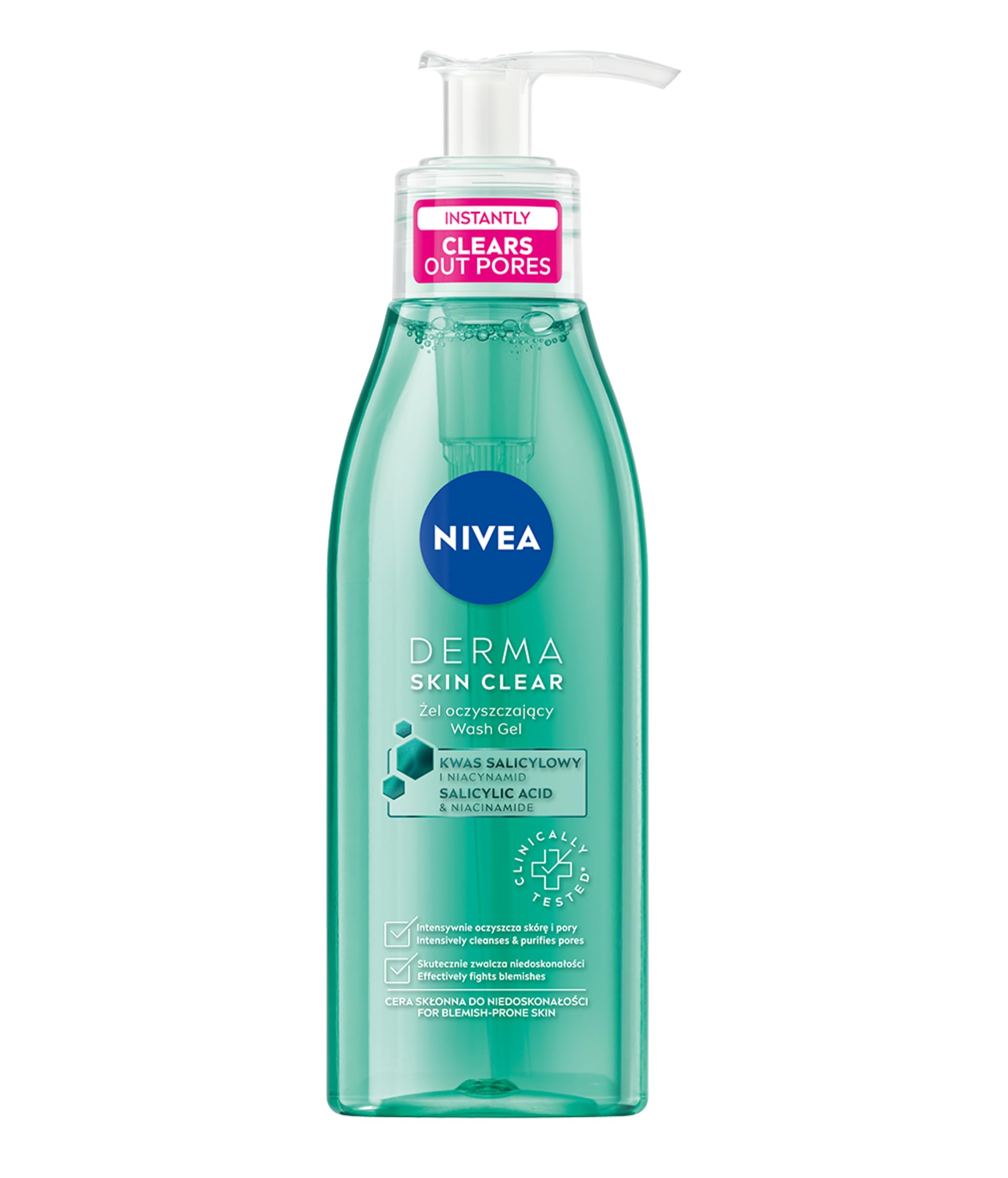 NIVEA Derma Skin Clear Oczyszczający żel do mycia twarzy 150 ml