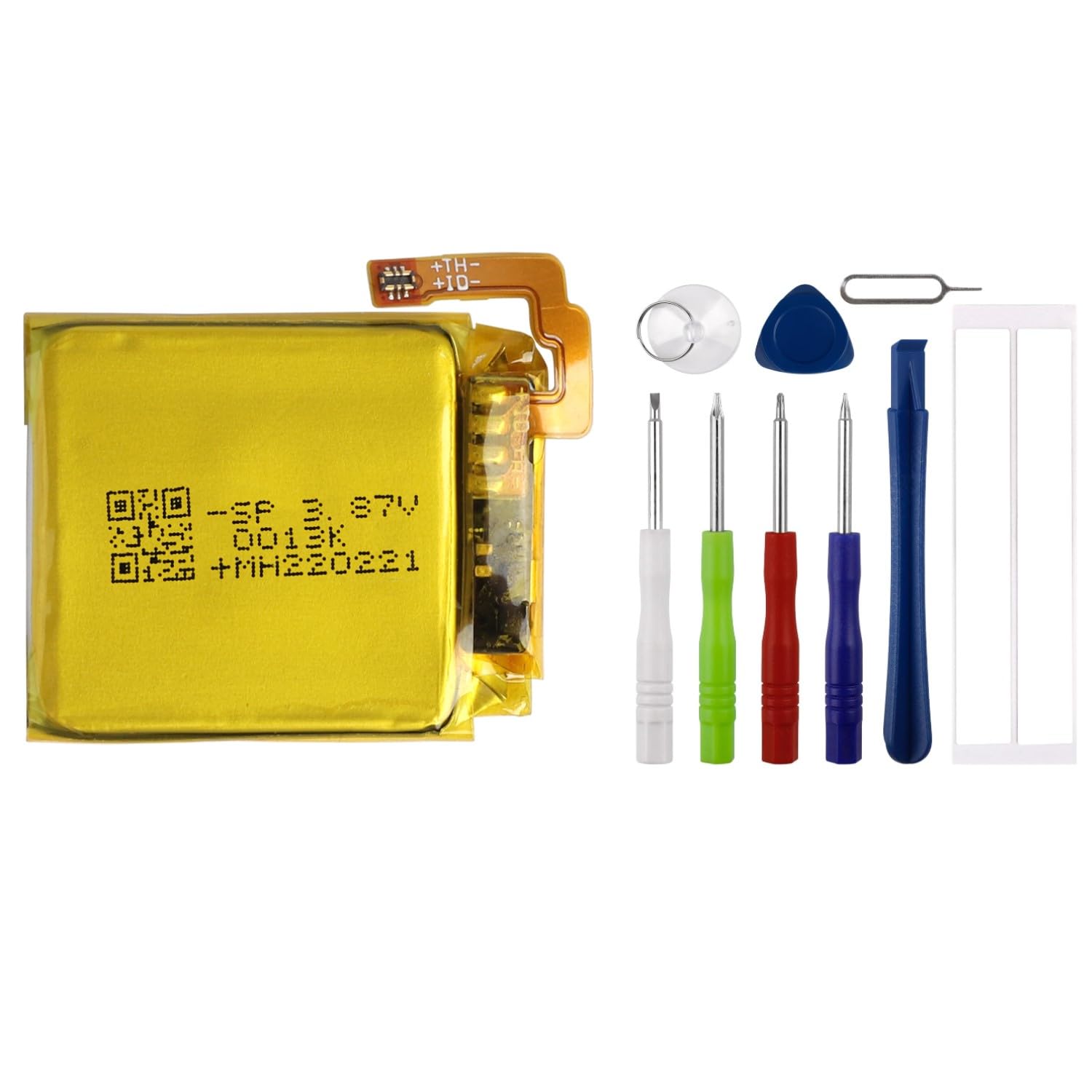 Duotipa 162mAh Neu Ersatzakku LSS282024P Kompatibel mit Fitbit Versa 4 Smartwatch akku mit Reparatur Tools Kit