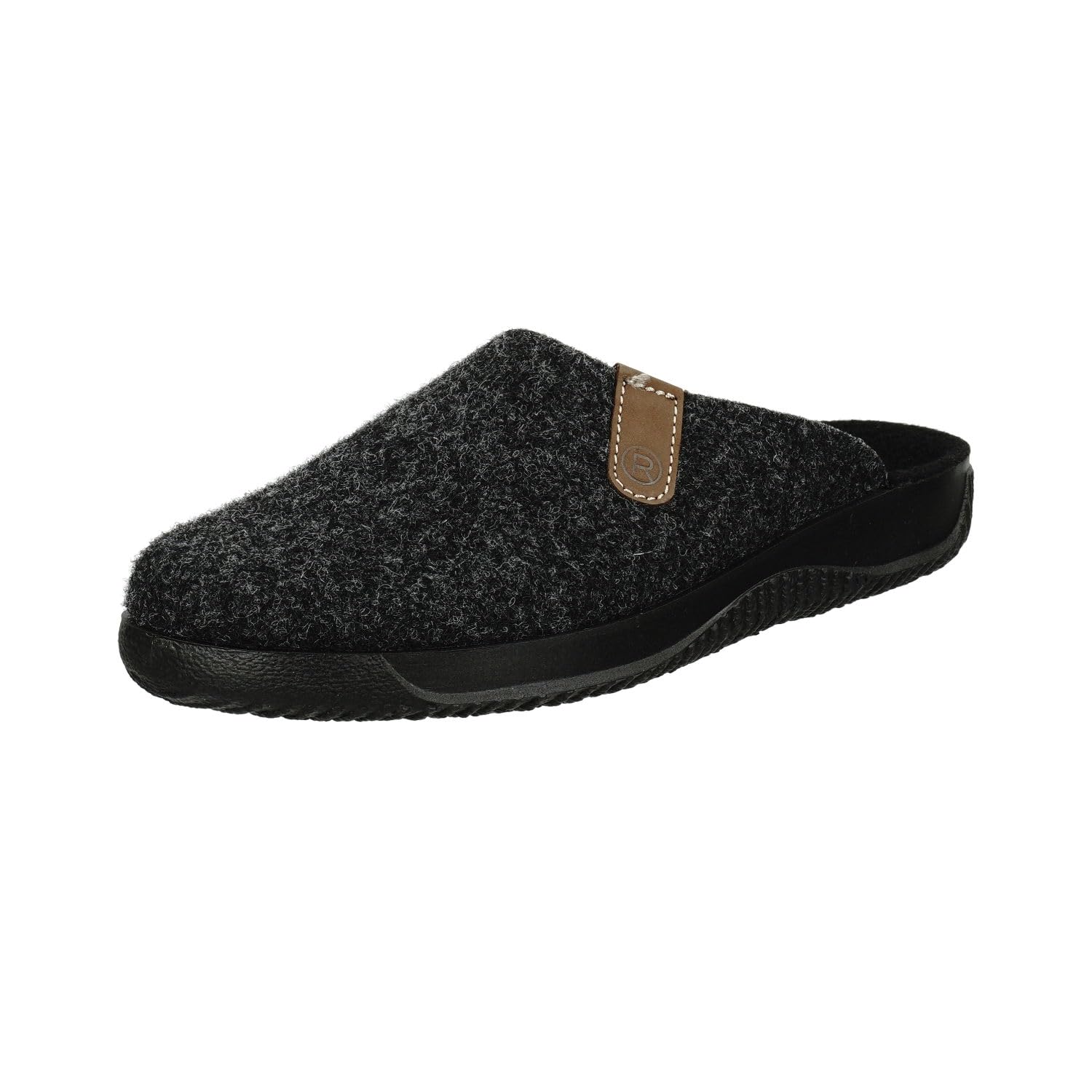 Rohde Soltau-H Men's Slippers Felt Slippers Cuddly Warm, Anthracite 82, 6.5 UK