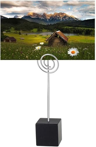 Miniatura 4 de 10 Uds. Soporte de número de mesa con forma de música, titular de la tarjeta de lugar, soporte para clip de notas, soporte para imágenes, tarjeta de