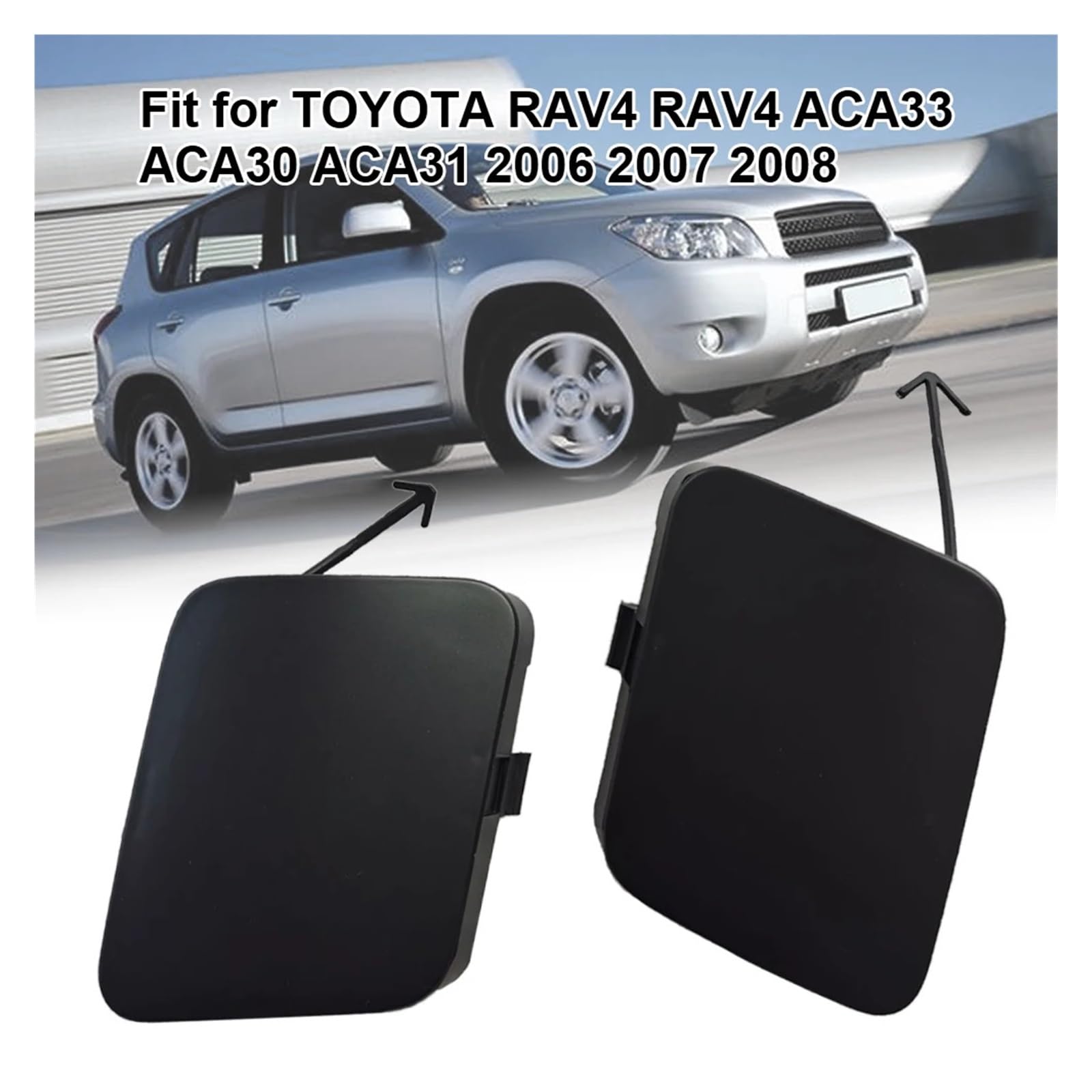 front bumper tow hook cover pair toyota xa30 2006 2008 - Türkiye