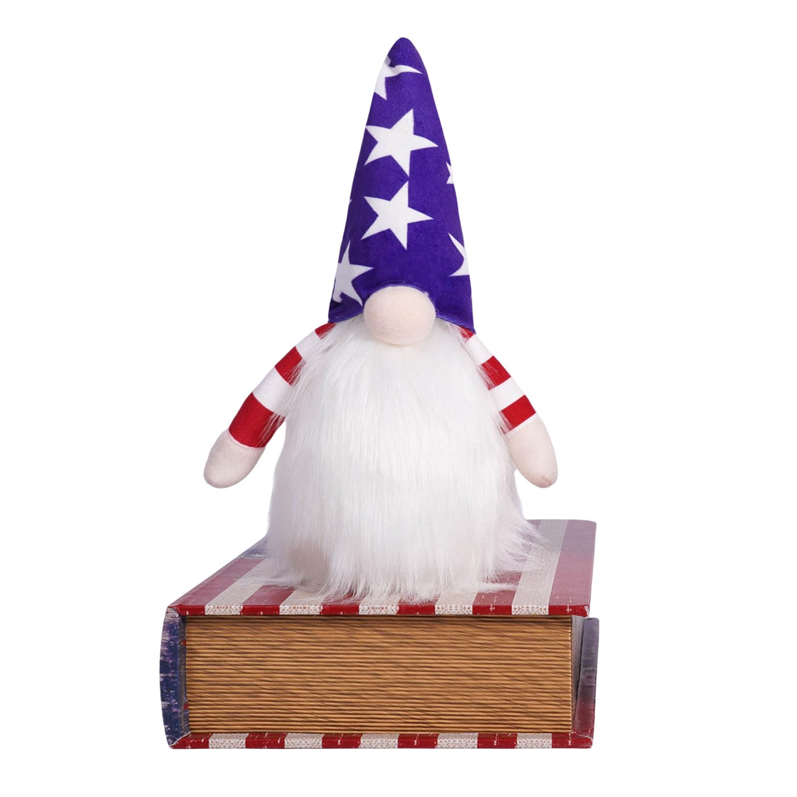 sodeber 4th of Julys Patriotics Gnomes Decors Plush Elfes Veterans Memorials Day Gift, Fourth of Julys Independences Ornamet Veterans Gnomes Plush