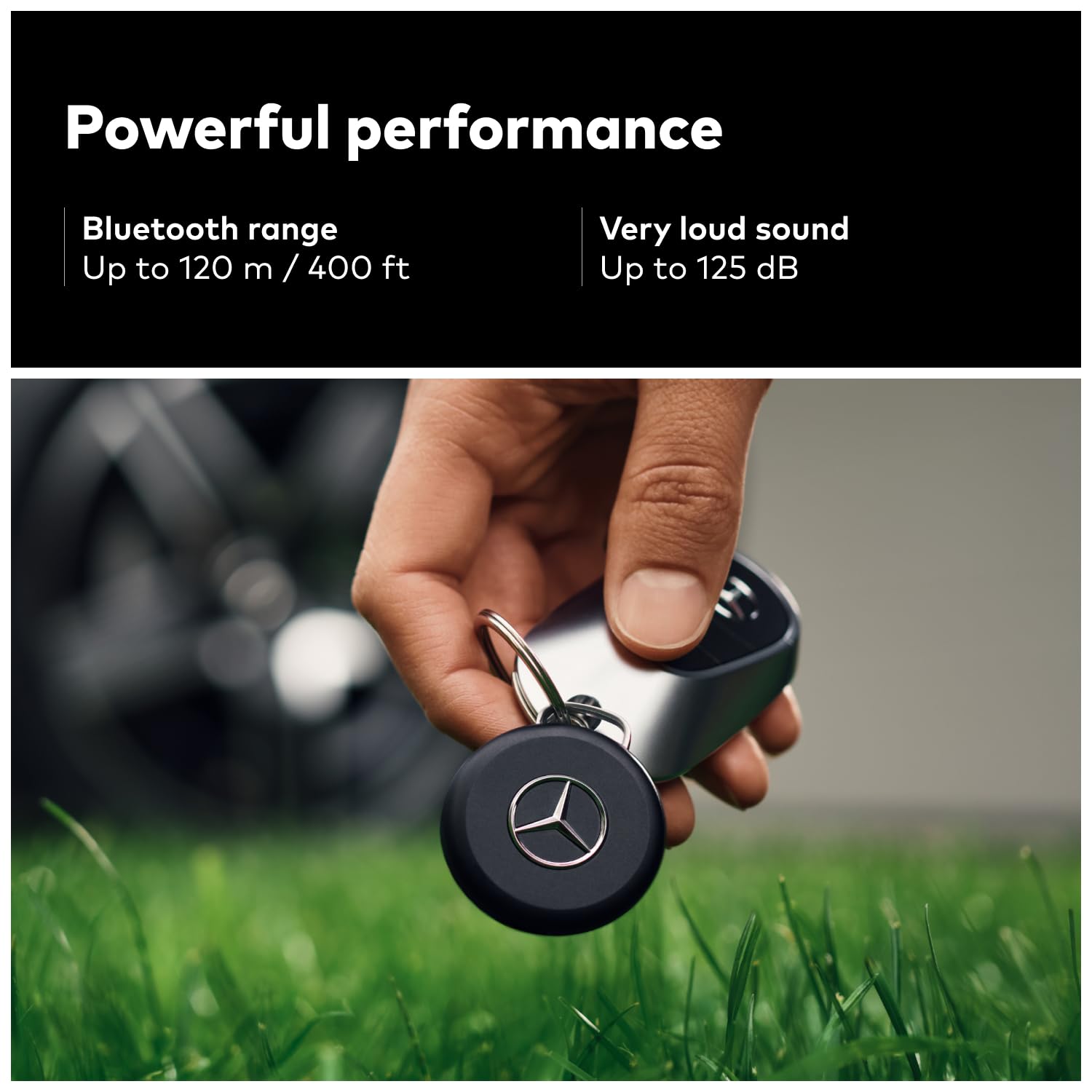 Chipolo LOOP Mercedes-Benz Edition Rechargeable Tracking Tag Item Locator for Keys Bags Apple Find My Android Find Hub