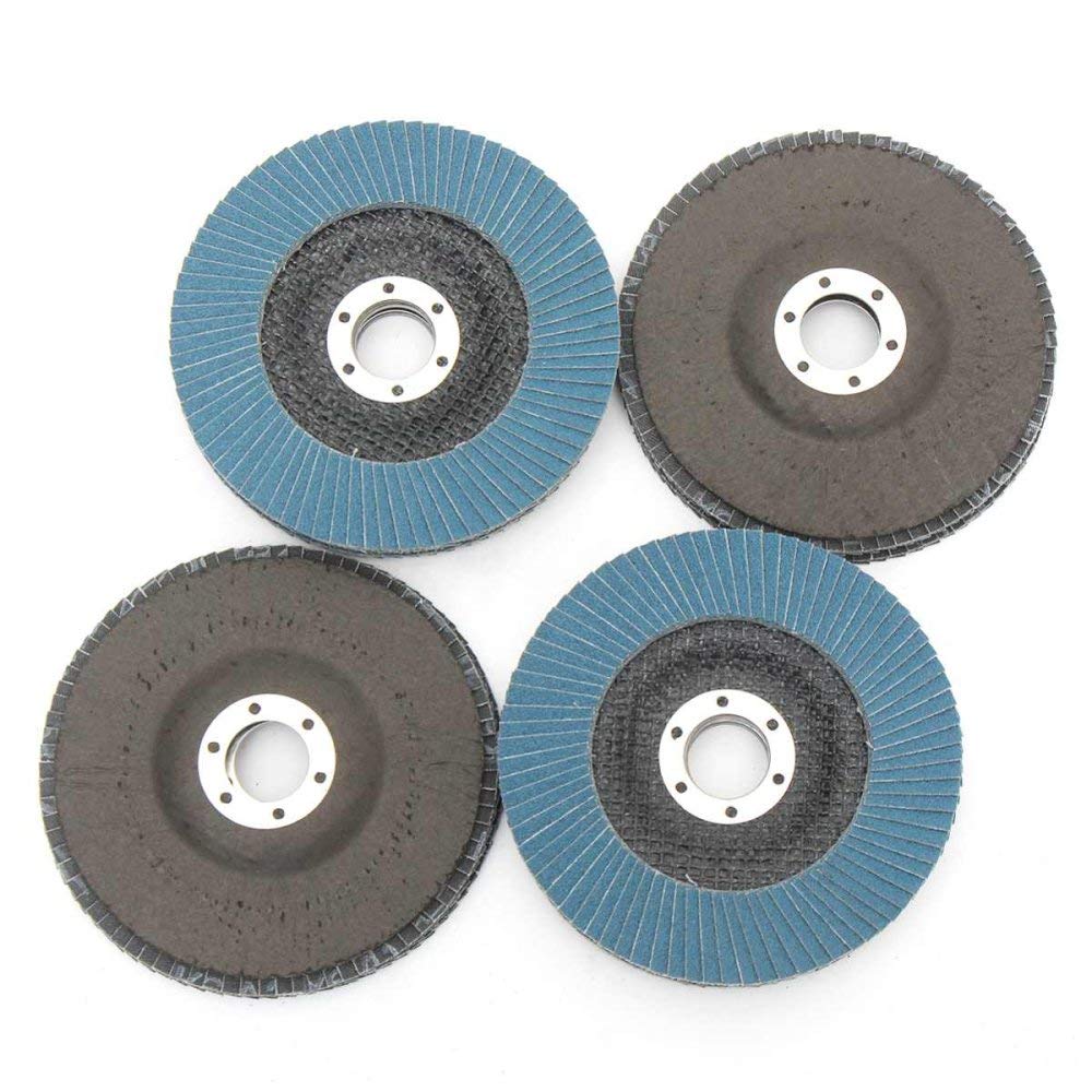 10PCS Dischi lamellari professionali 125mm Dischi abrasivi da 5 pollici 40/60/80/120 Ruote abrasive a grana Lame per smerigliatrice angolare, grana 60