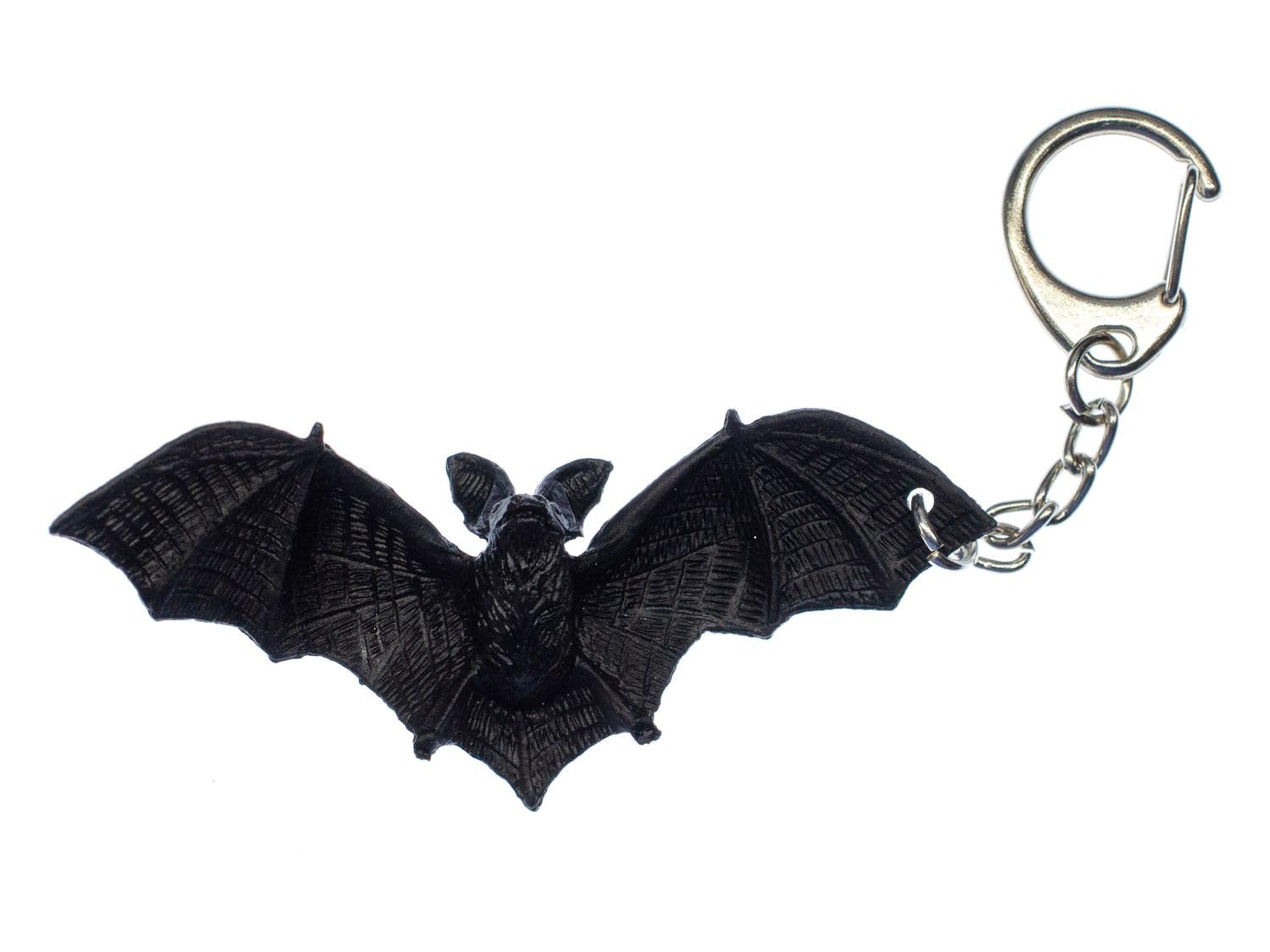 Miniblings Fledermaus Schlüsselanhänger Halloween Vampir - Handmade Modeschmuck I I Anhänger Schlüsselring Schlüsselband Keyring