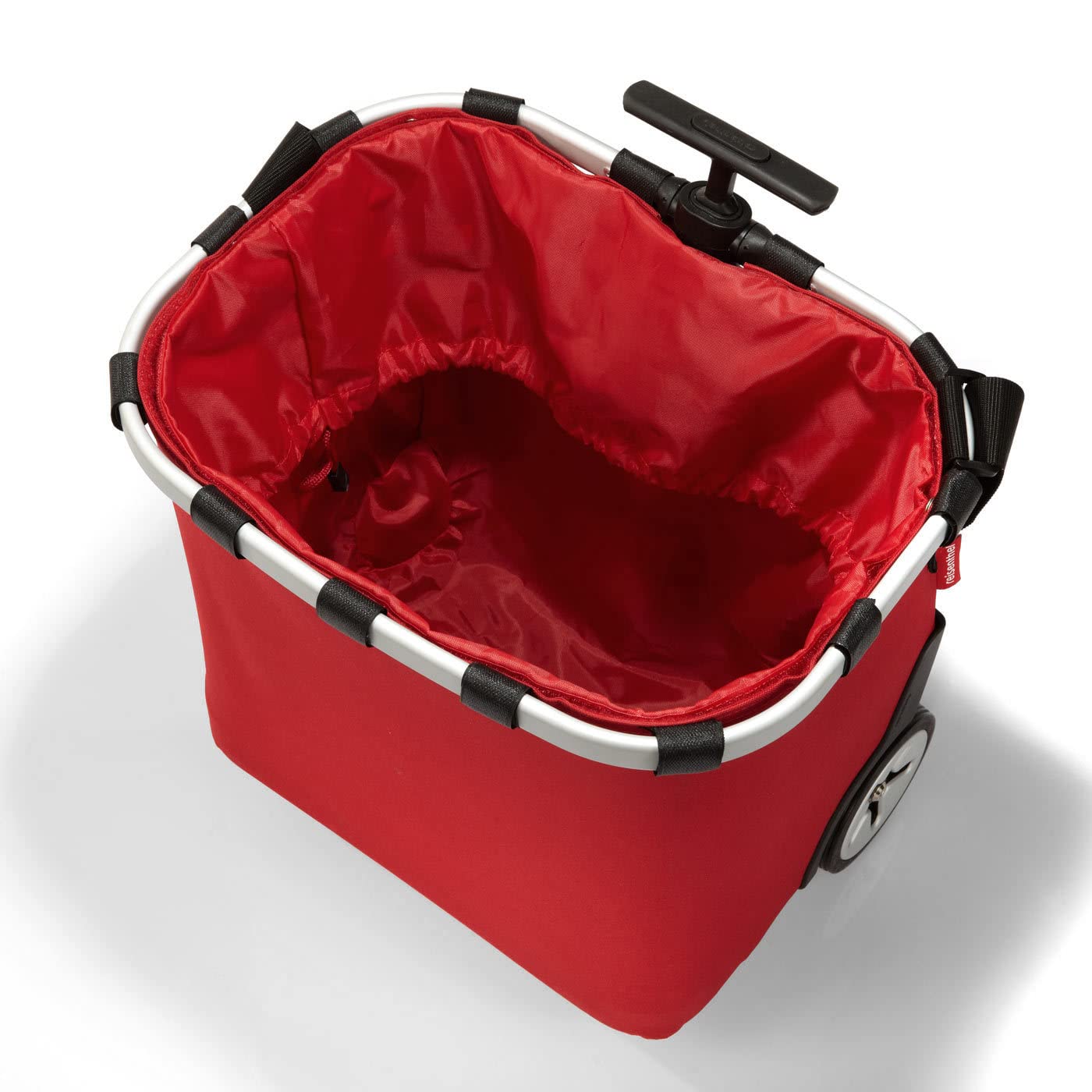 reisenthel carrycruiser red - Carrello Spesa con Resistente Telaio in Alluminio, Tracolla Regolabile e Tasca Interna Rimovibile, Ruote Grandi e Tessuto Idrorepellente, 40 L