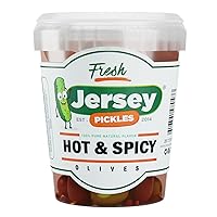 Vista 8 de Jersey Pickles - Combo de aceitunas Hot Mix (1/2 galón)