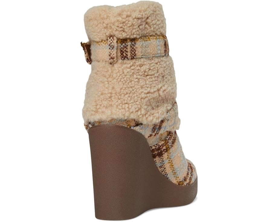 Jessica Simpson Meztyn Shearling Wedge Bootie - Back View