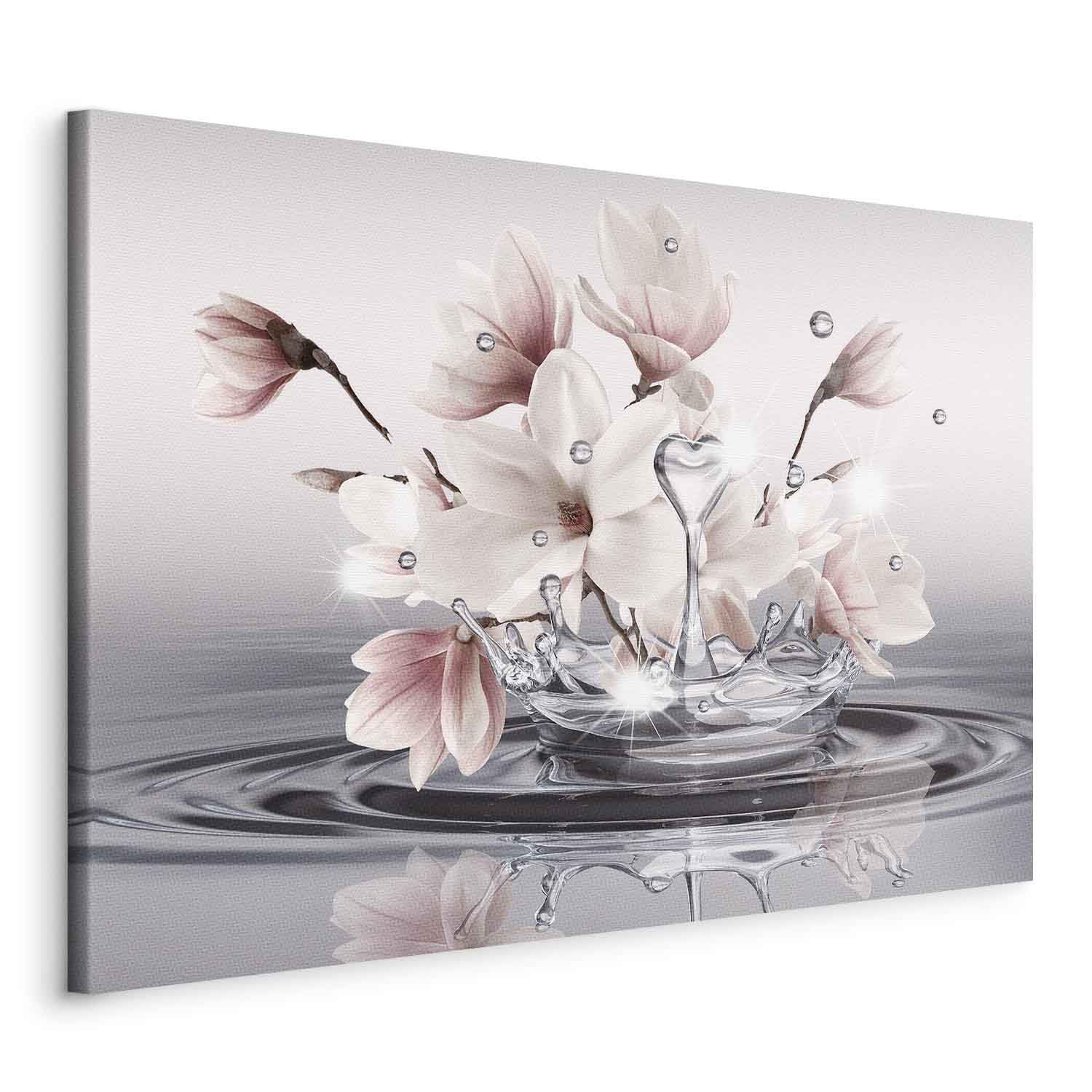 murando - Cuadro en Lienzo Flores 120x80 cm 1 pieza - Impresión en material tejido no tejido cuadros decoracion salon modernos lienzos decorativos dormitorios - Magnolia Zen Spa b-C-0656-b-a