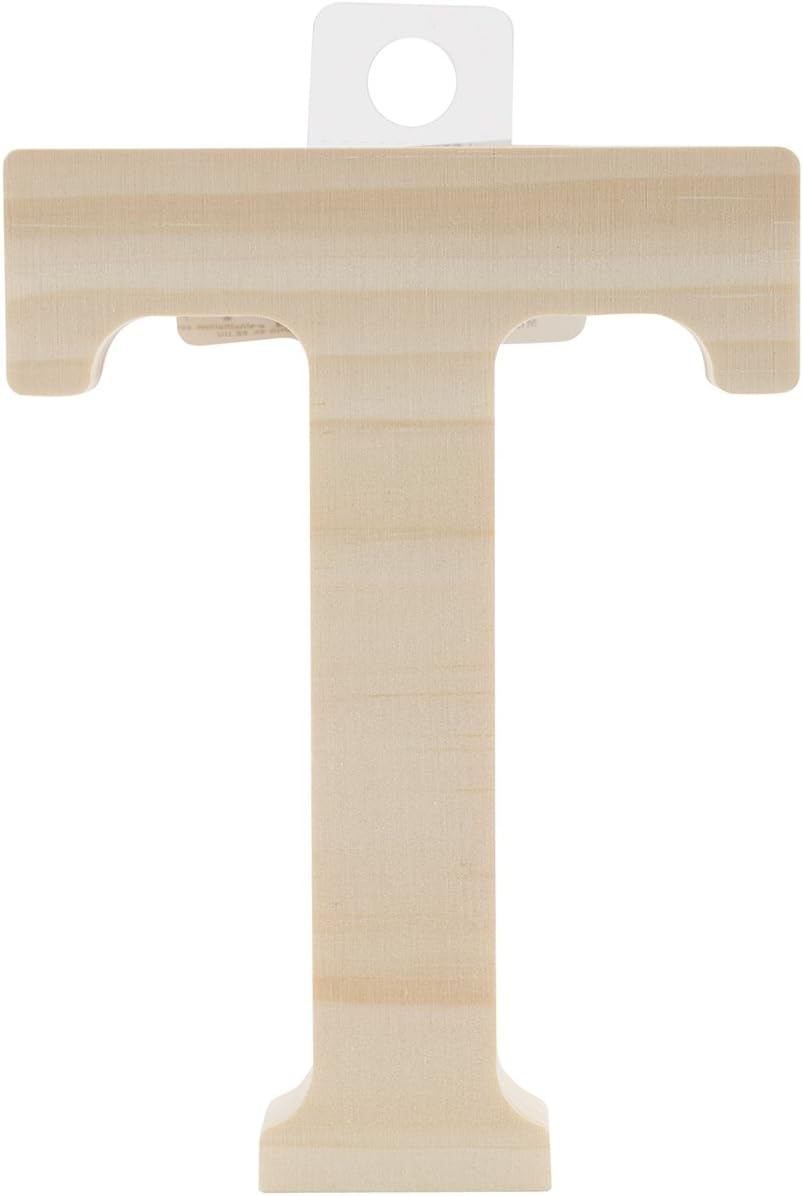 Amazon.com: Walnut Hollow Wood Letter, 5 by 0.63-Inch, T