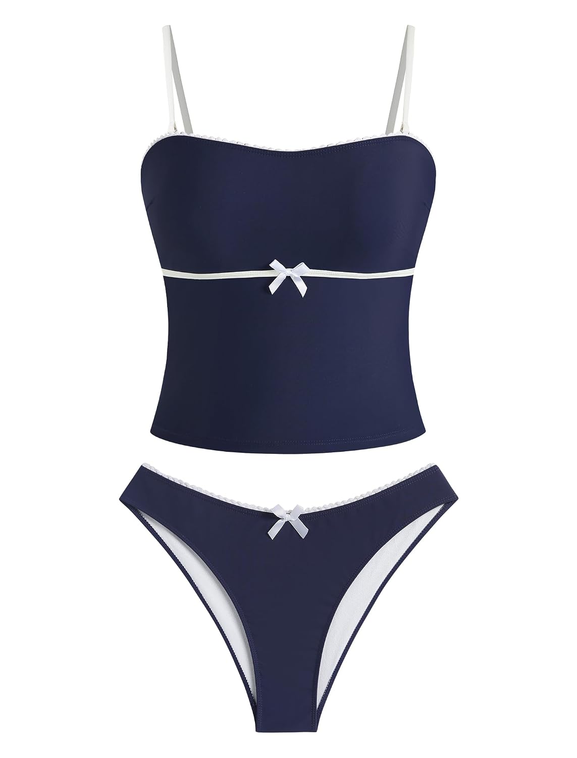 Zaful Tankini Swimsuits for Women Bow Tie Side Bathing Suits Tummy Control High Cut Two Piece Bikini Sets - Review, Price and Buying Guide