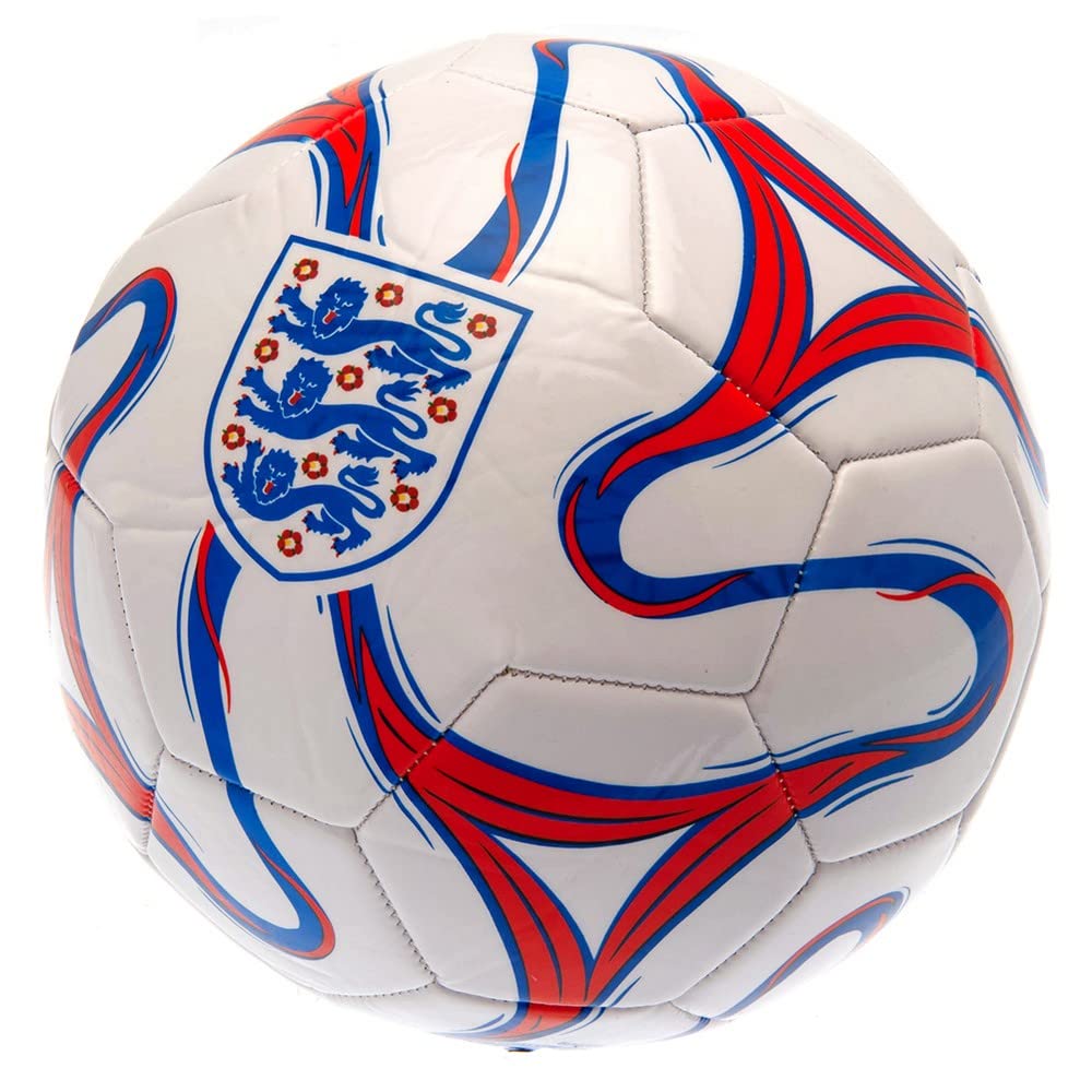England Oficjalnie licencjonowana piłka nożna FA Cosmos - biała, rozmiar 5, 26 paneli dla dzieci i dorosłych