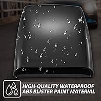 Vista 3 de KATUR - Cobertura decorativa universal para entrada de aire del capó del coche, color negro