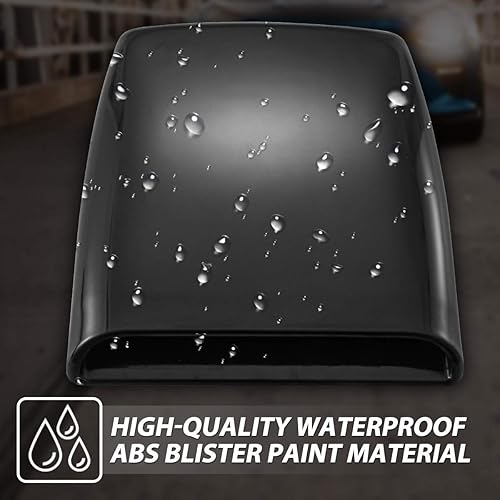 Miniatura 3 de KATUR - Cobertura decorativa universal para entrada de aire del capó del coche, color negro