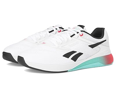 Reebok Nano X5 Athletic Shoes White/Black/Energy Red : Men