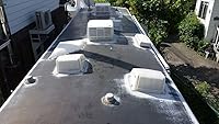Vista 2 de Rexoseal Sistema de techos de goma líquida RV - Sellador de revestimiento de techo de RV impermeabilizante y protector - blanco, 1 galón